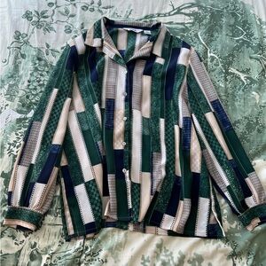 Striped Button Down Women’s Plus Size